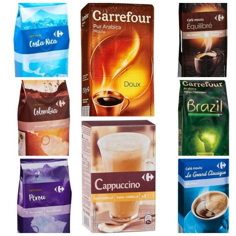家樂福自有品牌🇲🇫濾泡式咖啡/哥斯大黎加/哥倫比亞/秘魯/巴西/阿拉比卡/中烘焙/經典低咖啡因