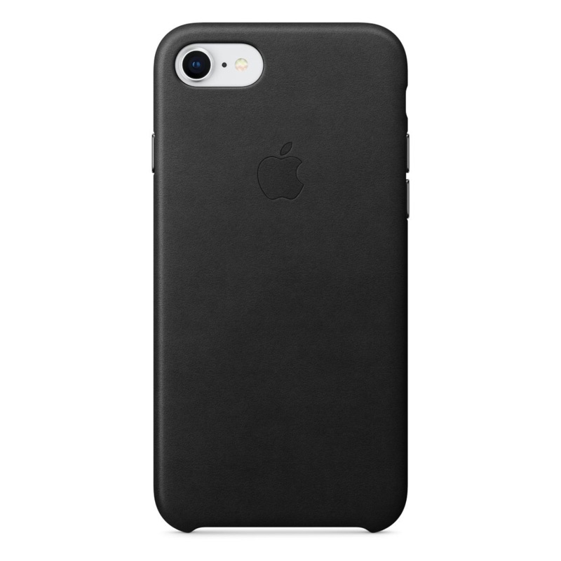 iPhone 8/7皮革保護殼-黑色