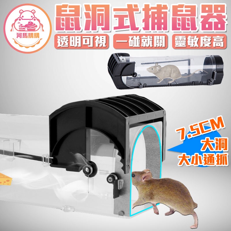 鼠洞式捕鼠器 自動捕鼠器 老鼠陷阱 捕鼠機 老鼠籠 補鼠器 老鼠夾 撲鼠器 滅鼠【00785】