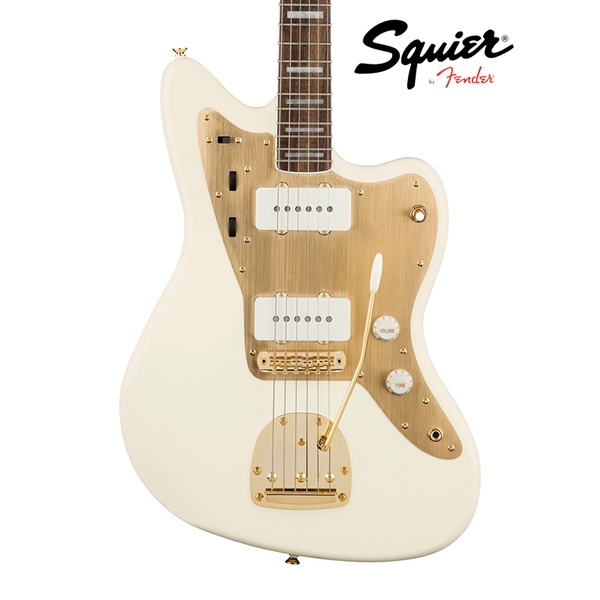 『限量預定』Squier 40TH Jazzmaster 電吉他 Golde Olympic White Fender