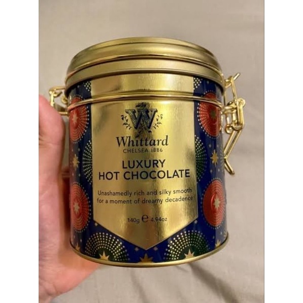 英國百年茶飲品牌 限量版 Whittard 奢華巧克力粉鐵罐