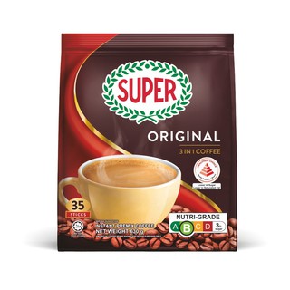 【蝦皮直營特選】Super超級 三合一即溶咖啡-3種口味任選(原味/減糖/皇家伯爵) (部分即期)