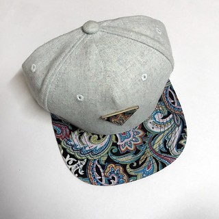 HATER SNAPBACK 棒球帽 HATer Flannel Bandana Teal 變形蟲 帽簷 帽子 二手