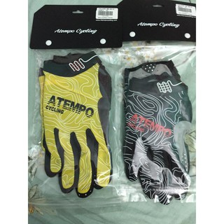 ATEMPO Challenge 自行車 腳踏車 機車 長指手套 男款 佶黃色 XL 全新