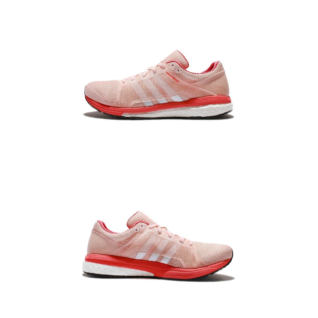 adidas 慢跑鞋 Adizero Tempo 8 SSF W 運動休閒 粉紅白 女鞋【PUMP306】 AQ6112