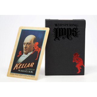 【USPCC撲克】Whispering Imps playing cards 竊竊私語 黑-S1021993315