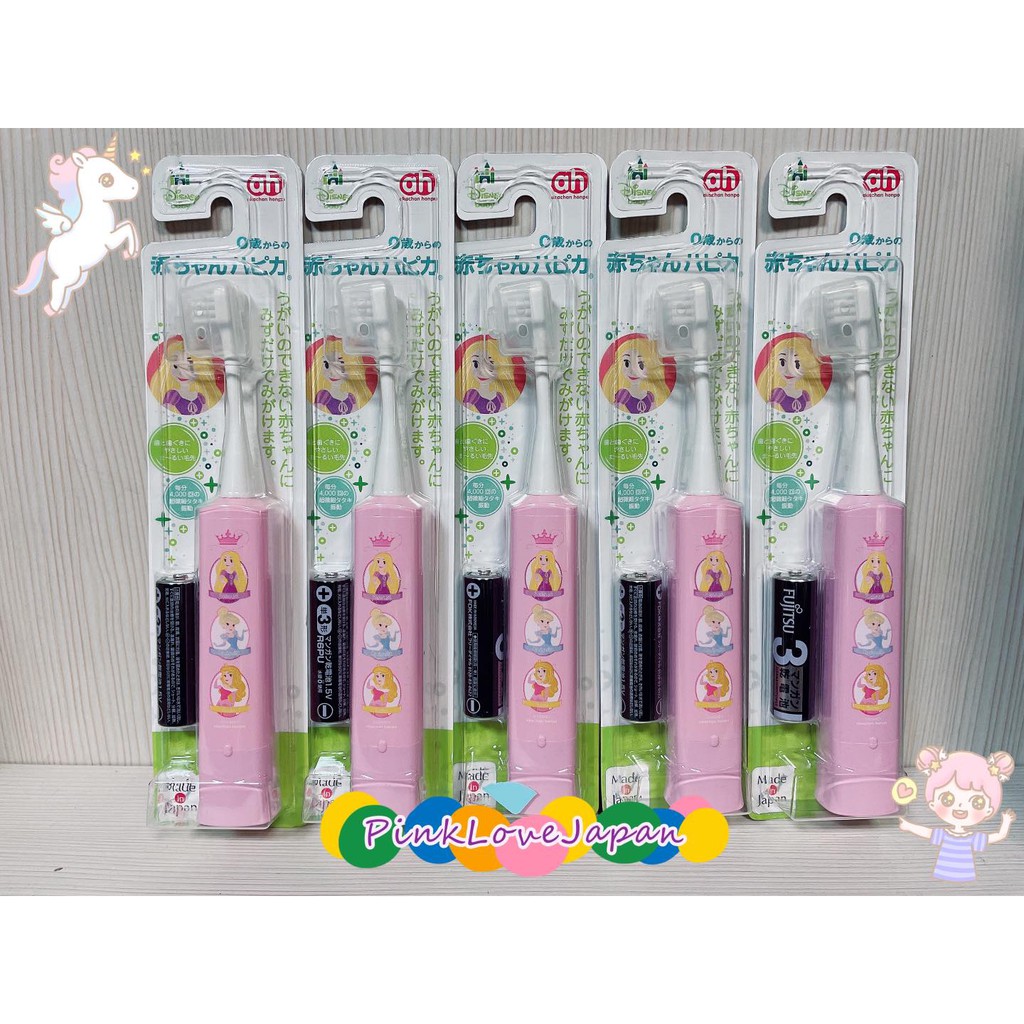PinkLoveJapan~日本購回~阿卡醬 阿卡將 幼童 兒童~ 日本製 迪士尼公主  牙刷 電動牙刷 替換刷頭