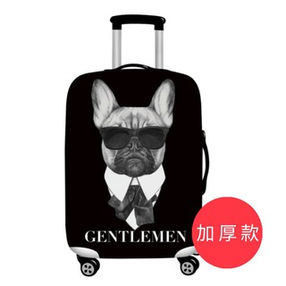 【箱衣WAY-免運】[加厚款] 紳士八哥 29-32吋行李箱套旅行箱登機箱防塵套創意箱套