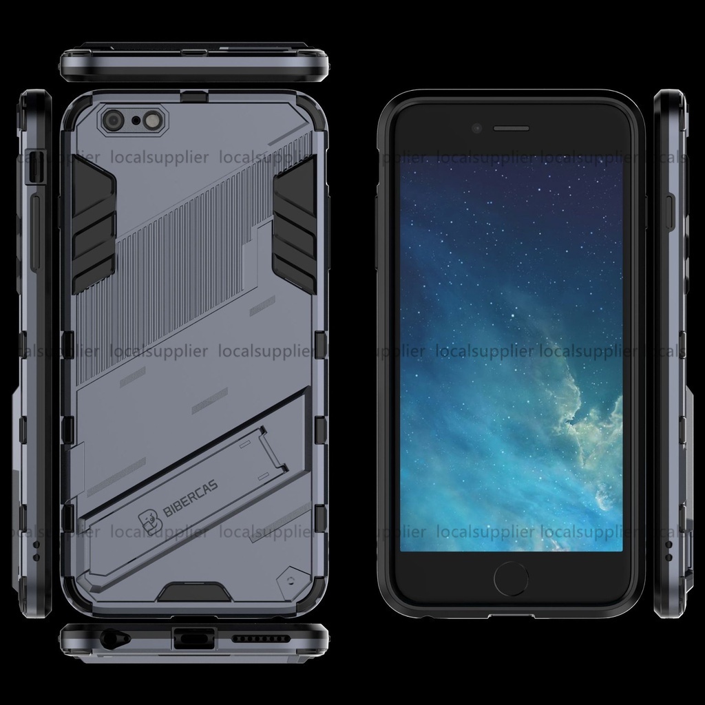 朋克鎧甲適用於iPhone 6 plus手機殼i蘋果6S 朋克鎧甲防摔硬殼磁吸支架保護殼6splus