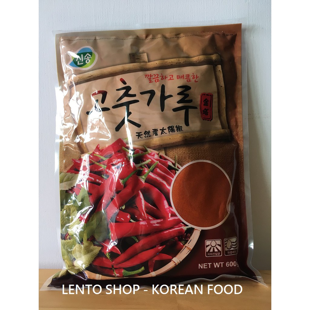 LENTO SHOP -  韓國 新松 辣椒粉 고춧가루 Paprika  600克/3公斤  粗粉&amp;細粉