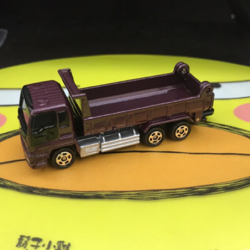TOMICA TOMY 多美 砂石車 紫色 1+1 拖車