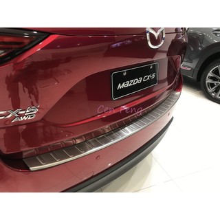 涔峰ＣＦ☆(白金)馬自達MAZDA CX-5 CX5 二代目 不鏽鋼 後護板 行李箱外護板 後保桿 防刮飾板 防刮板