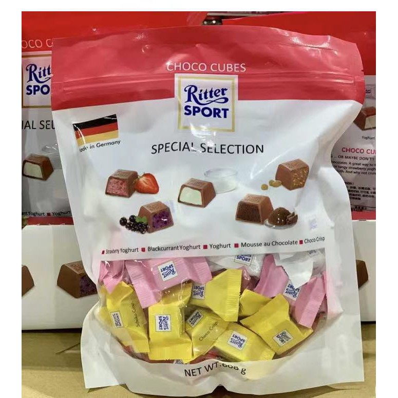 RITTER  SPORT  CUBE CHOCO 力特彩色方塊含餡巧克力608克 11/06寄出