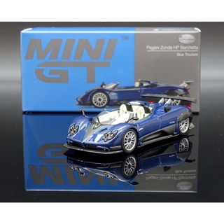 【MASH】現貨特價 Mini GT 1/64 Pagani Zonda HP Barchetta Blue #370