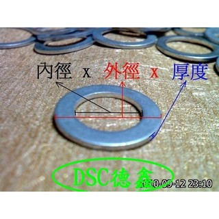 DSC德鑫-車用 18.2mm 機油螺絲墊片 卸油鋁墊片 洩油墊片 鋁製華司 鋁華司