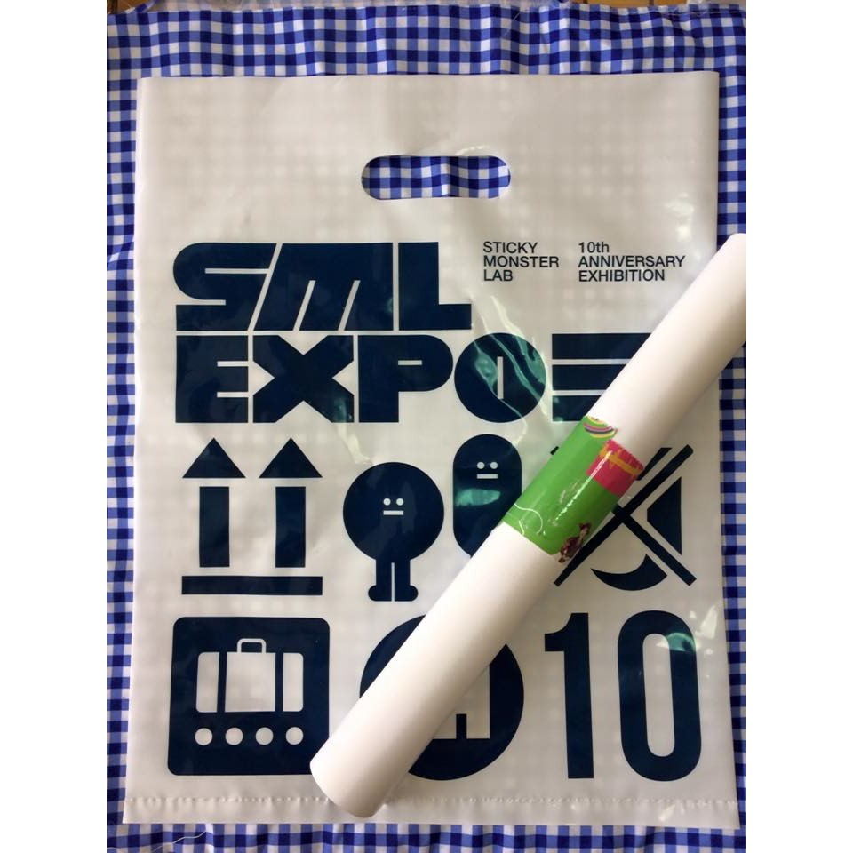sticky monster lab SML EXPO 十周年紀念展 小海報+購物袋(小)