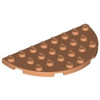 《安納金小站》 樂高 LEGO 4x8 牛軋糖色 膚色 稀有 薄板 半圓 底板 全新 零件 22888 6172540