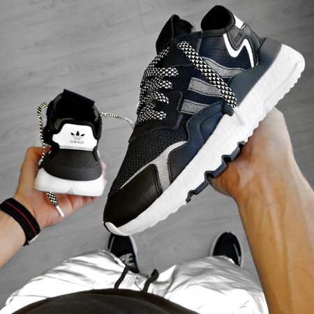 dd▸代購Adidas Originals NITE JOGGER 黑色黑灰CG6253 黑白EE6254 | 蝦皮購物