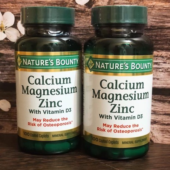 💊Nature's Bounty 自然之寶 鈣鎂鋅錠 100片 維生素 D3 Calcium Magnesium Zin