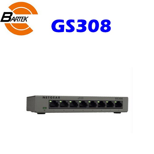 【巴德商務網】*含稅*  NETGEAR GS308 8埠 Ethernet Switch 交換式集線器