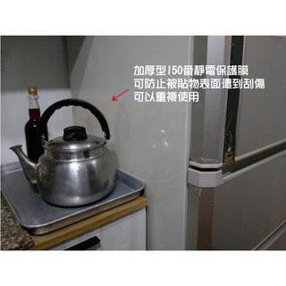 ◎【綠光艸堂】加厚型150番靜電保護膜 靜電吸附 可重複使用 自由裁減 玻璃.冰箱.桌面.窗戶 防塵 防刮
