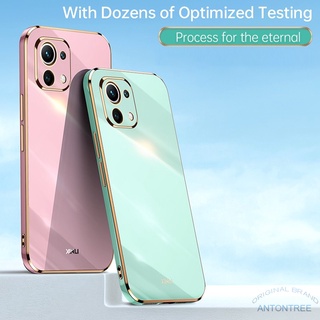 XIAOMI MI 小米 11T Pro 11 Lite 5G NE 優雅手機殼直邊矽膠防震全包手機軟殼保護套