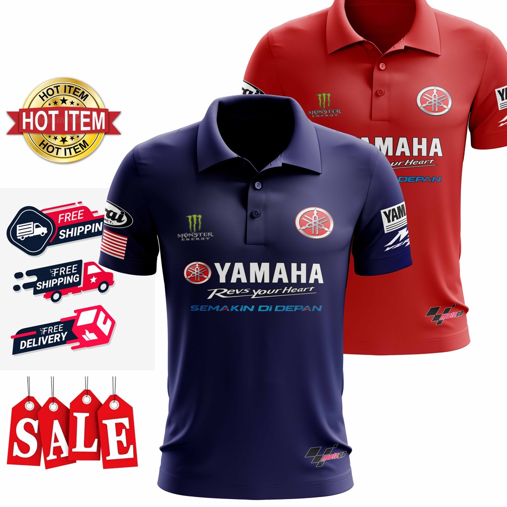 山葉 Baju POLO YAMAHA 領子 GP 2020 男士襯衫 -