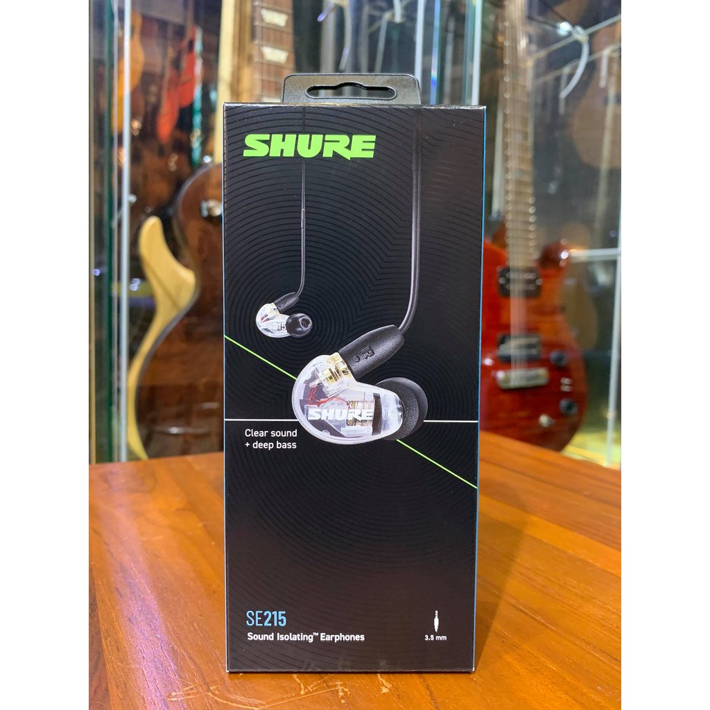 【Fun音樂樂器店】SHURE SE215-CL-UNI-A 線控版入耳式耳機(透明)(備貨中)