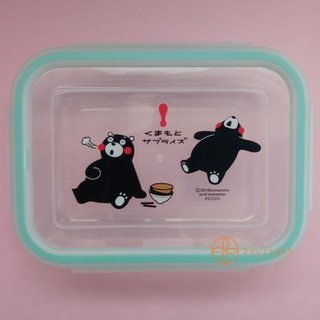 【Daylight】熊本熊KUMAMON 耐熱玻璃保鮮盒長方型/正方型/圓形 餐盒/便當盒/沙拉碗