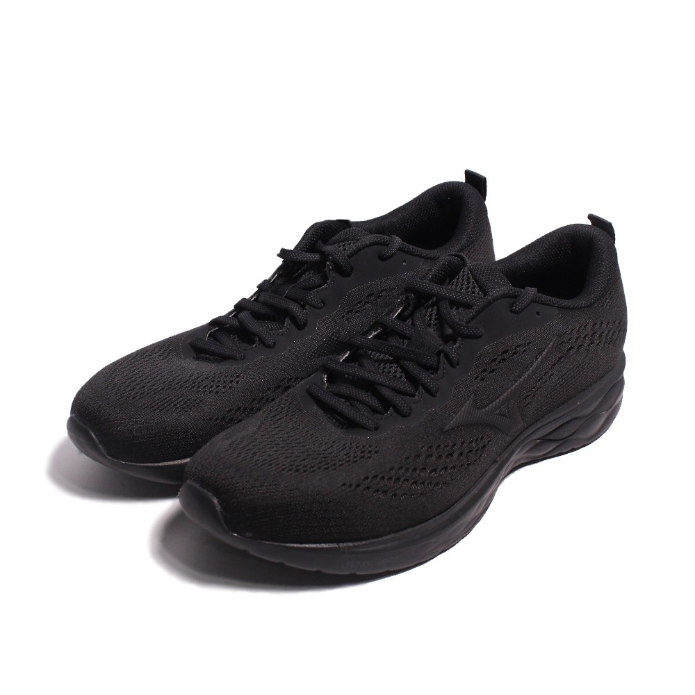 MIZUNO WAVE REVOLT 2 黑色慢跑男鞋（J1GC218511）