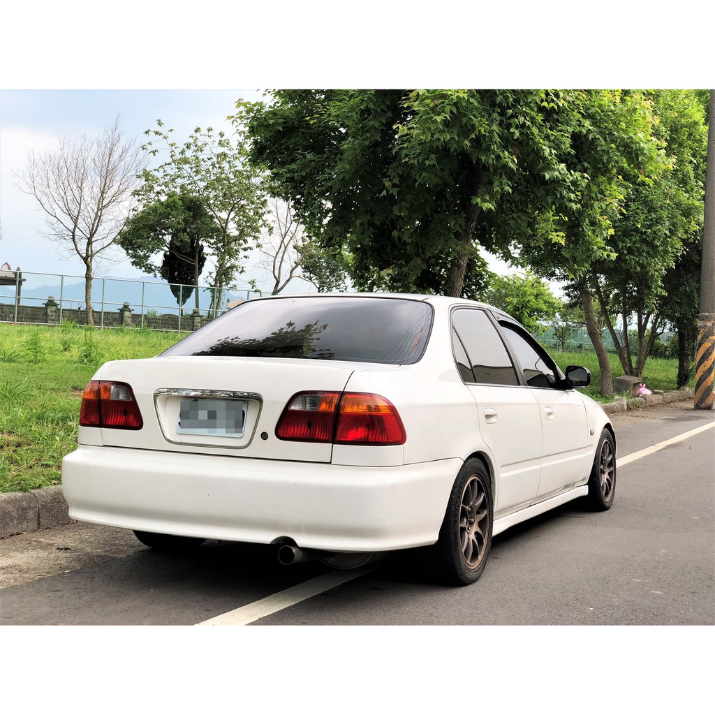 售2000年 HONDA K8 自排 白色 EK9 四門 代步車 1600CC