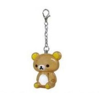 車之嚴選 cars_go 汽車用品【RK183】日本Rilakkuma 懶懶熊 拉拉熊 人偶造型 除靜電鑰匙圈