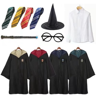 哈利波特 哈利波特服裝衣服魔法袍學院服COS周邊霍格沃茨校服赫敏巫師袍