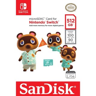 SanDisk 任天堂 512GB 512G microSD SDXC 100MB/s Switch 專用記憶卡