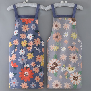 可爱薄款搞怪新款純棉帆布透氣圍裙女家用廚房工作服夏天洋氣可愛耐磨圍腰定制