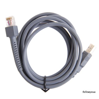 Fol 2M 符號條碼掃描器 USB 數據線 LS1203 LS2208 LS4208 LS3008 CBA-U01-S
