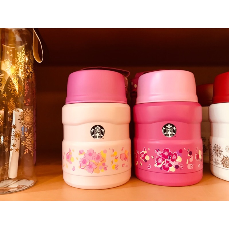 Starbucks 星巴克🌸櫻花餐食罐 保溫罐 保溫瓶 蝦皮最低 全新 附提袋 （膳魔師）粉賞櫻餐食罐組