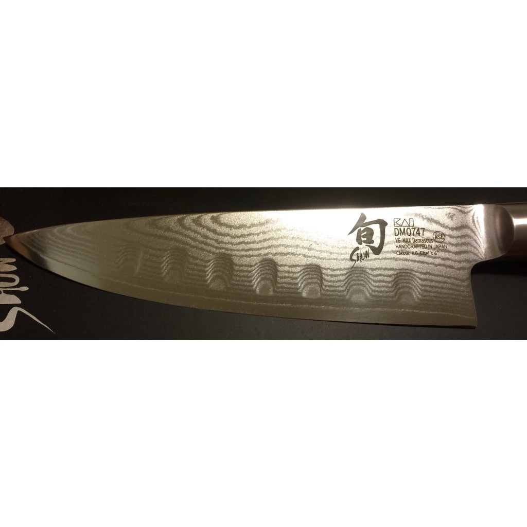 【永利刀具】- 旬 SHUN 主廚刀(波紋) 15cm DM-0747