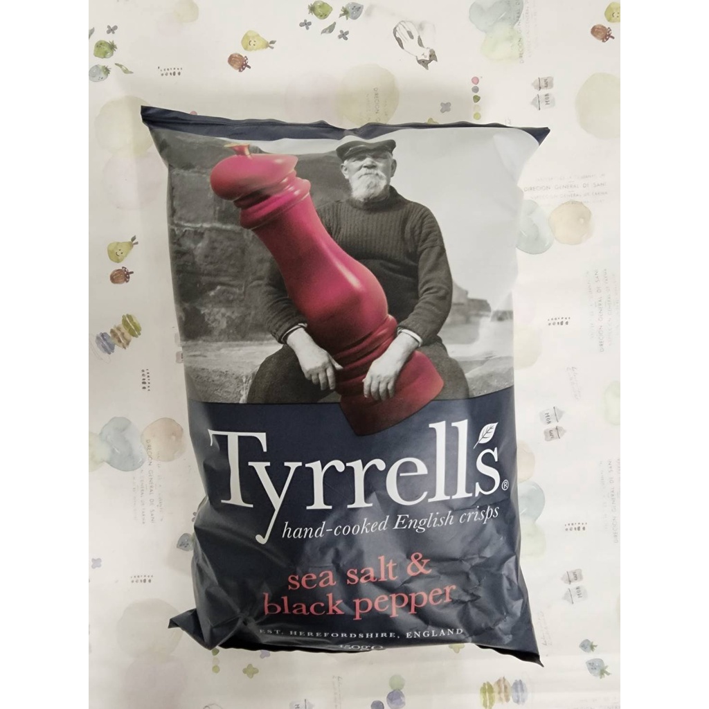 英國《Tyrrells 泰勒思》洋芋片-黑胡椒海鹽(150g)(效期:2024/06/15)市價139元特價55元