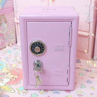 【金品嚴選】ins少女粉色保險箱 存錢桶 收納櫃