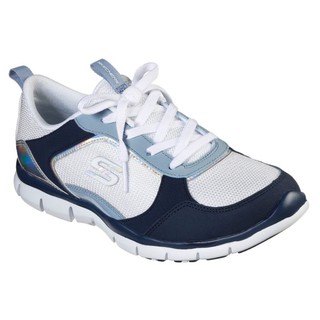 SKECHERS GRATIS - FREE DREAMIN 23369 WNVY 藍白布鞋