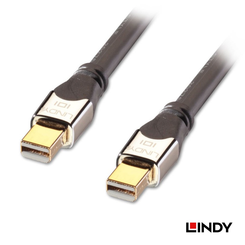 LINDY 林帝 41540 - CROMO鉻系列 MINI DISPLAYPORT 1.3版 公 TO 公 傳輸線