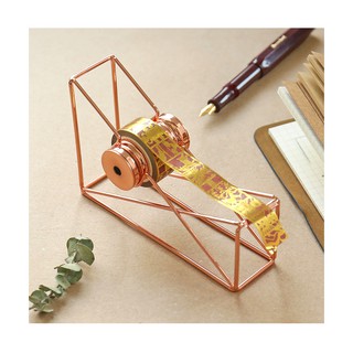 現貨 zakka 生活雜貨 膠臺 金屬膠臺 膠帶臺 切割器 紙膠帶 金色 玫瑰金 紅銅色 臺灣出貨 IOT27K3