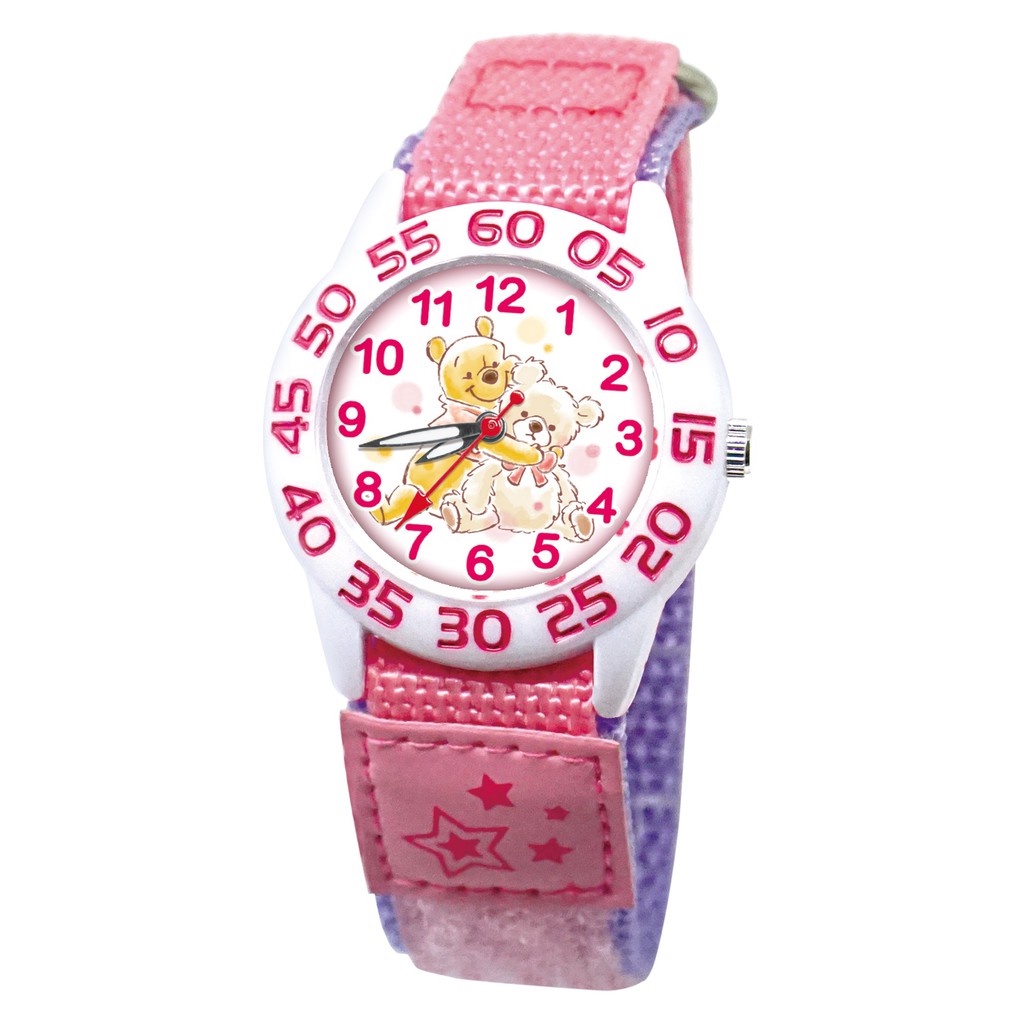 現折60元~【時誠鐘錶】迪士尼原廠授權 小熊維尼手錶 透氣自黏錶帶 卡通錶 兒童錶 維尼
