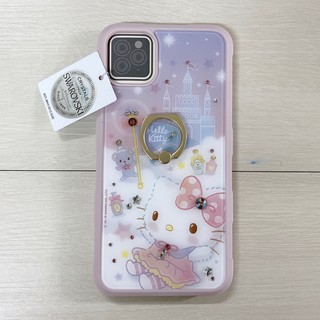 "係真的嗎"出清Hello Kitty施華洛世奇雙授權變戲法 iPhone 11 Pro 水鑽指環扣手機殼