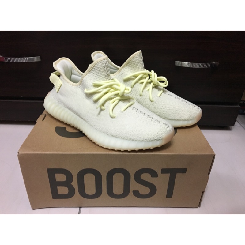 保留）adidas Yeezy Boost 350 V2 Butter 奶油黃 全新未落地 附發票