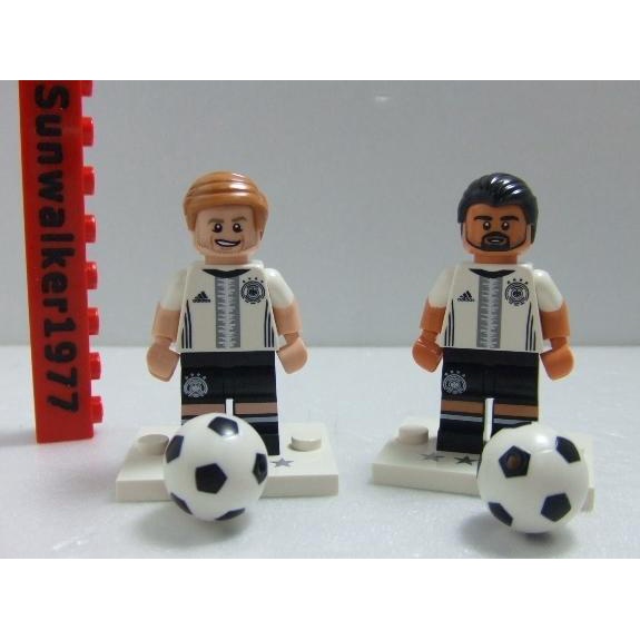 【積木2010】樂高 Lego-全新 德國足球隊人偶包 21號、6號 (2球員套組)(71014)