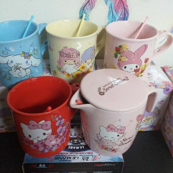 7-11 三麗鷗 盆栽 Hello Kitty 陶瓷杯組 附立體公仔攪拌棒 現貨