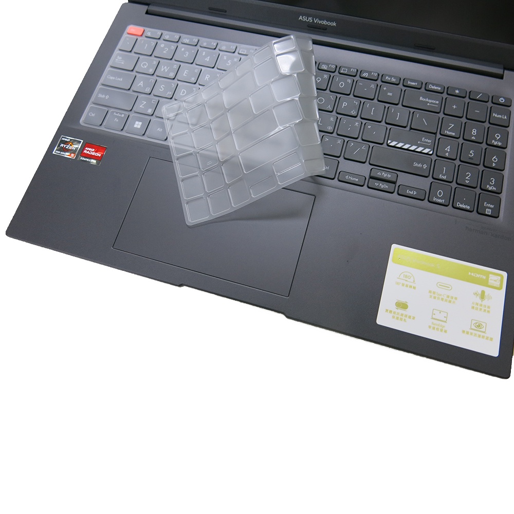 【Ezstick】ASUS VivoBook S15 M3502 M3502QA 奈米銀抗菌TPU 鍵盤保護膜 鍵盤膜