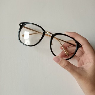 無度數眼鏡 黑框眼鏡(有附眼鏡袋)